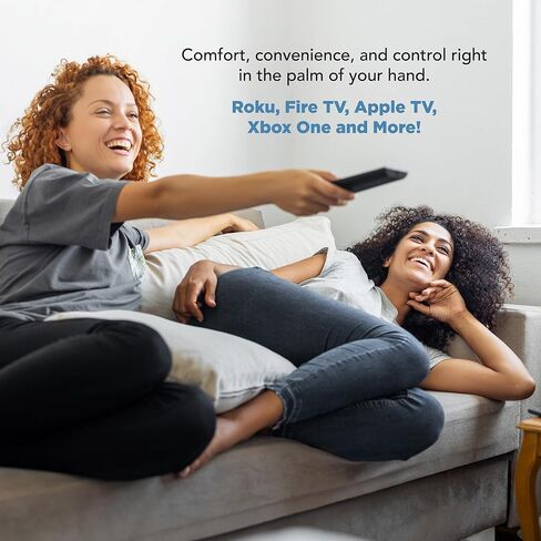 TERK Rechargeable Universal Remote Control, 4 Device Remote with USB-C Charging, Backlit Keypad, Long Range IR, Compatible with TV, Streaming Players, Cable Boxes, Roku, Fire TV in Kuwait