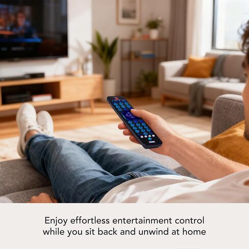 TERK Rechargeable Universal Remote Control, 4 Device Remote with USB-C Charging, Backlit Keypad, Long Range IR, Compatible with TV, Streaming Players, Cable Boxes, Roku, Fire TV in Kuwait