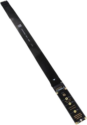 M.2 NVMe to PCIe 4.0 Adapter Card with Flexible Riser Cable for 2230 2242 2260 2280 SSDs NVME and NGFF SATA Support‌ in Kuwait