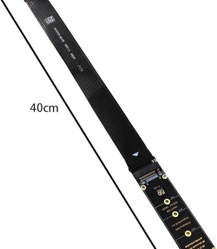 M.2 NVMe to PCIe 4.0 Adapter Card with Flexible Riser Cable for 2230 2242 2260 2280 SSDs NVME and NGFF SATA Support‌ in Kuwait
