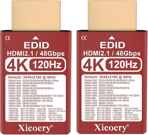 HDMI 2.1 4K 120Hz EDID Emulator, 48Gbps Headless HDMI Dummy Plug, Default 3840×2160@60Hz Virtual Display for GPU Servers, PS5, Remote Desktop & 4K in Saudi Arabia