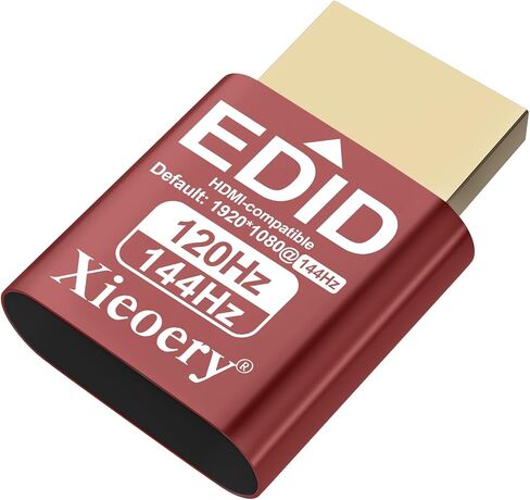 HDMI 2.1 4K 120Hz EDID Emulator, 48Gbps Headless HDMI Dummy Plug, Default 3840×2160@60Hz Virtual Display for GPU Servers, PS5, Remote Desktop & 4K in Saudi Arabia