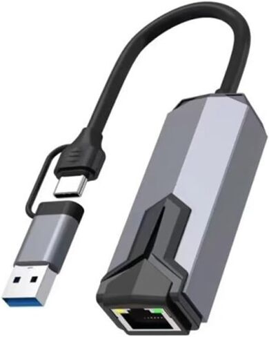 محول USB-C محمول إلى Gigabit Ethernet - جسر شبكة بسرعة 1000 ميجابت في الثانية لمستخدمي الأجهزة المحمولة - USB in Kuwait