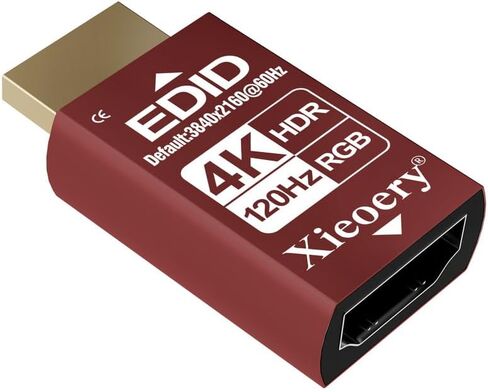 HDMI EDID Emulator 2K/4K HDR Dummy Plug, Headless Ghost Display Adapter, 2560×1440 60Hz Default, RGB UHD EDID for Remote Access, GPU Servers, KVM & 120Hz-Compatible Systems in Kuwait