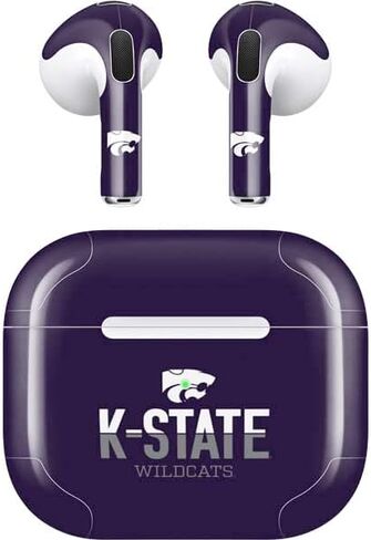 Skinit Decal Audio Skin Compatible with Apple AirPods (3rd Gen, 2021) - Officially Licensed K-State Wildcats Gradient Design in Kuwait