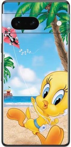 ملصق هاتف Skinit متوافق مع Google Pixel 7 - تصميم Warner Bros Tweety Bird iPod المرخص رسميًا in Kuwait