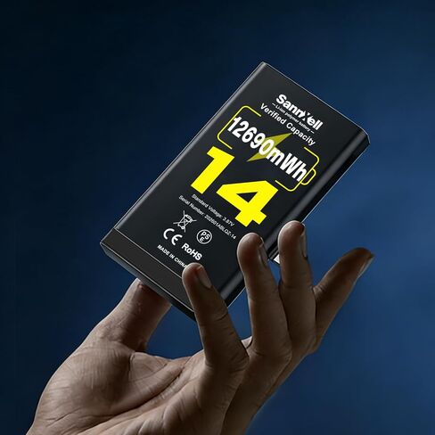 بطارية SannXell عالية السعة لاستبدال iPhone 14، 12690 ميجاوات في الساعة 0 دورة A2649 A2881 A2882 A2883 A2884، بطارية ليثيوم أيون طويلة الأمد للغاية مع مجموعة أدوات إصلاح كاملة in Kuwait