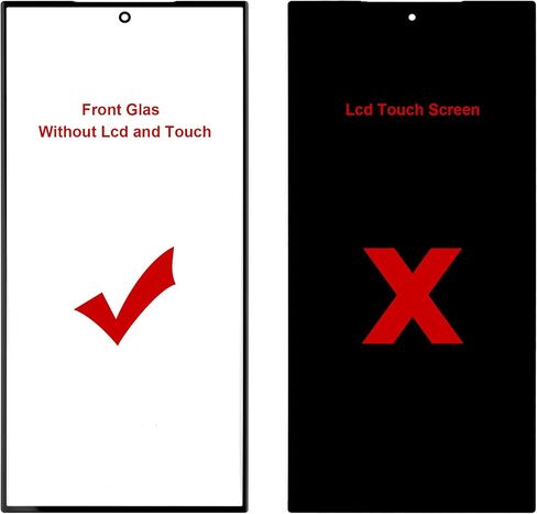 Duotipa NEW Front Glass Panel Replacement for Samsung Galaxy S24 Ultra-6.8 inch, Front Glass Screen Replacement with OCA with Repair Tools Kit-No LCD Screen and Touch Digitizer in Kuwait