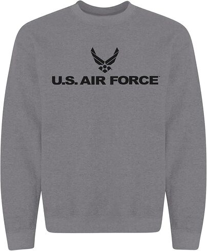 Air Force - Military Style Crewneck Sweatshirt in Dark Heather in Saudi Arabia