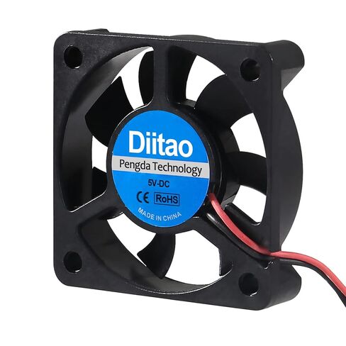 4PCS 5010 USB Cooling Fan,DC 5V Silent Quiet DC Brushless Cooling Fans 50x50x10mm 3D Printer Cooling Fan with USB Wire Computer Fan CPU Cooler 7 Blades (5010 DC 5V) in Kuwait