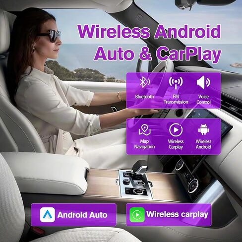 9.7" Car Radio for Chevy for GMC 2007-2014 2013 2012 2011 2010 2009 2008, [4+64G ROM] Android 13 Stereo with Wireless Carplay Android Auto GPS Bluetooth WiFi SWC FM RDS Mirror Link Backup Camera in Kuwait