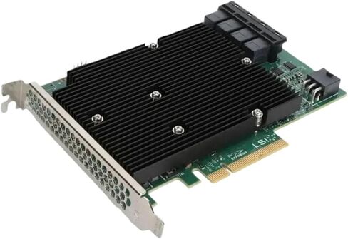 LSI SAS 9300-16I بطاقة وحدة التحكم Raid 12Gbps HBA Bus محول It Mode Sata Pcie بطاقة التوسع لـ Truenas Unraid in Kuwait