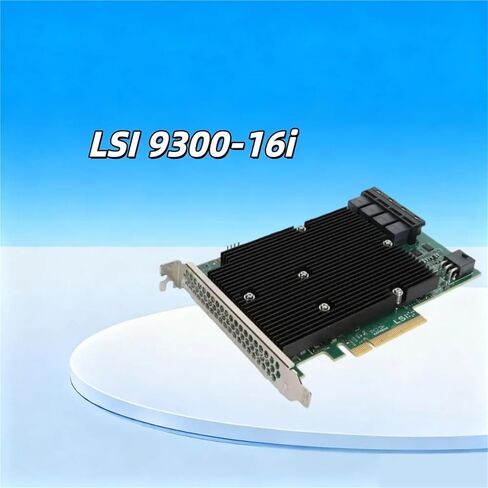 LSI SAS 9300-16I بطاقة وحدة التحكم Raid 12Gbps HBA Bus محول It Mode Sata Pcie بطاقة التوسع لـ Truenas Unraid in Kuwait