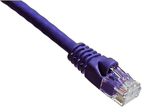 اكسيوم AXG95871 75 قدم CAT6A 650 ميجاهرتز كابل توصيل مصبوب (أرجواني) - متوافق مع TAA in Kuwait