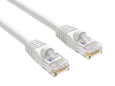 كابل إيثرنت Cat 6 550 ميجاهرتز UTP Snagless Ethernet، سلك تصحيح الشبكة (أبيض، 5 قدم) in Kuwait