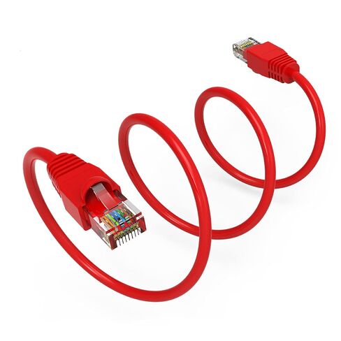 كابل شبكة إيثرنت Cat6A UTP بطول 6 أقدام باللون الأحمر in Kuwait