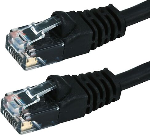 Buhbo 2ft Cat6 UTP Ethernet Network Booted Patch Cable (10-Pack) Multi-Color Black in Kuwait