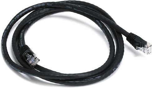 Buhbo 2ft Cat6 UTP Ethernet Network Booted Patch Cable (10-Pack) Multi-Color Black in Kuwait
