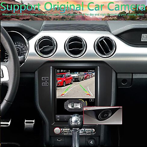 32GB ROM,10.4 Inch for Ford Mustang Radio Upgrade 2015-2023,Android Stereo Replacement,Touch Screen,8core CPU,Carplay and Android Auto,Keep SWC and Factory Camera GPS Navigation System Bluetooth in Kuwait