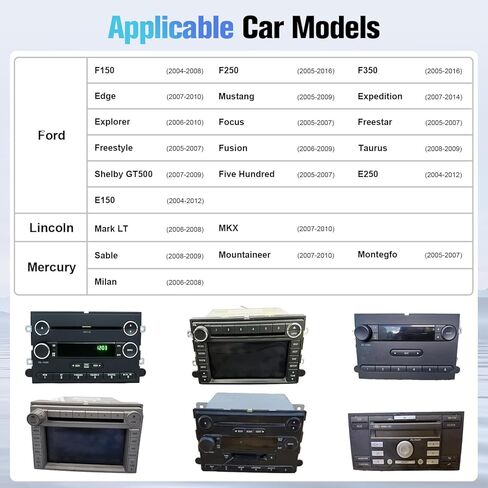راديو سيارة Naifay 8Core Android 12 لسيارة Ford F150 2004-2008، F250 F350 2005-2016، شاشة لمس 7 بوصة لسيارة Mustang Escape Edge Explorer Focus Stereo مع Carplay Android Auto GPS WiFi BT+Canbus MIC in Kuwait