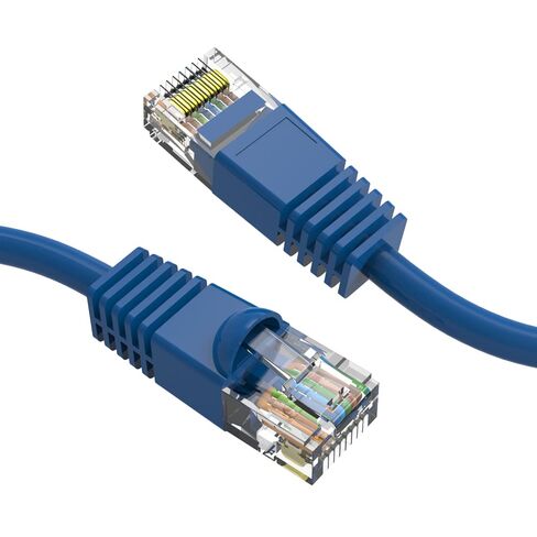 (10 Pack Cat 6 Ethernet Cable 8 Feet Blue UTP Booted 8 FT Computer Network Cable, Internet Cable, Cat 6 Cable in Kuwait