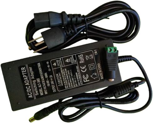 24V 2A Switching Power Supply Adapter, AC/DC Power Adapter with Power Cord, 100-240V Input, 24V 2A Output in Kuwait