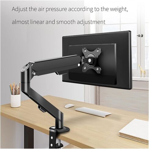 Screen Stand, 17-30 Inch Long Arm Monitor Bracket Desktop Computer Screen Rotating Telescopic Table Clip Bracket Base Monitor Stand in Kuwait