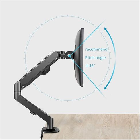 Screen Stand, 17-30 Inch Long Arm Monitor Bracket Desktop Computer Screen Rotating Telescopic Table Clip Bracket Base Monitor Stand in Kuwait