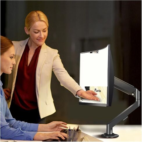Screen Stand, 17-30 Inch Long Arm Monitor Bracket Desktop Computer Screen Rotating Telescopic Table Clip Bracket Base Monitor Stand in Kuwait