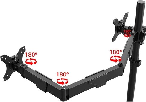Monitor Desk Mount 6 Monitor Mount Desk Stand, Height Adjustable Steel Monitor Stand with Full Articulation Mount Arm for Most 17-32" Monitors, Holds Up to 19.8Lbs Per Ar in Kuwait