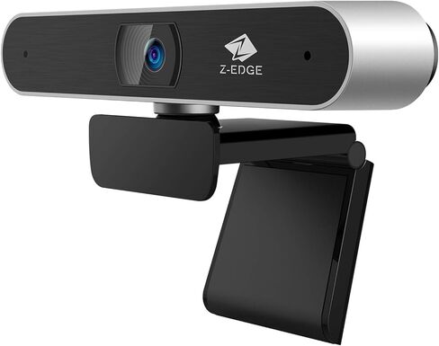 كاميرا ويب Z-Edge ZW511 1080P FHD، كاميرا بث مباشر مع ميكروفون ستيريو، التوصيل والتشغيل، كاميرا ويب USB لسطح المكتب أو الكمبيوتر المحمول لمكالمات الفيديو وتسجيلها على شاشة عريضة in Kuwait
