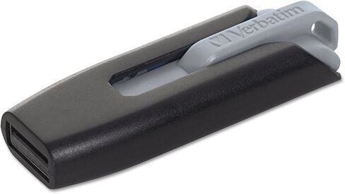 Reg Verbatim 49189 Store 'n'Go V3 USB 3.0 Drive, 128GB, Black/Gray in Kuwait