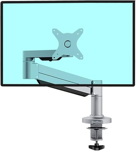 Monitor Desk Mount Single Monitor Desk Mount Stand Tilt and Swivel Adjustable Aluminum Alloy Single Desk Arm Stand Monitor Stand with 2 Usb3.0 Ports, 3 Colors Computer Mo-White-1-8kg in Kuwait