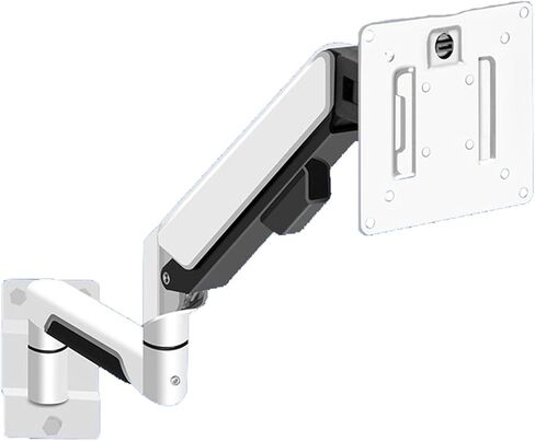 Monitor Arm Single Monitor Mount Arm Fits 10-32 Inch Screens Within 19.8 Lbs, Single Monitor Wall Mount Full Motion Gas Spring Monitor Arm with Mount, White Monitor Mount in Kuwait