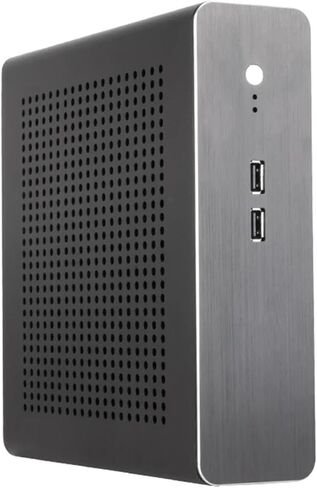 متوافق مع هيكل RGEEK G60 Mini ITX المصنوع من الألومنيوم بالكامل، ومنفذ USB2.0، وحقيبة كمبيوتر مكتبي HTPC للإعدادات المدمجة (حافظة فضية) in Kuwait