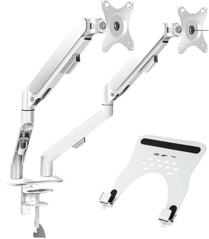 Screen Stand, Monitor Arm + Laptop Holder Full Dynamic Stand for 10-16" Laptops and 13-32" Computers Led LCD Screen Supports Tilt and Rotation-1-Xy360-M22W in Kuwait
