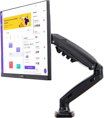 Screen Stand, Extension for No Hole 17-27" Led Monitor Holder Arm Gas Spring Full Motion Gas Strut Flexi Mount Load 2-9Kgs in Kuwait