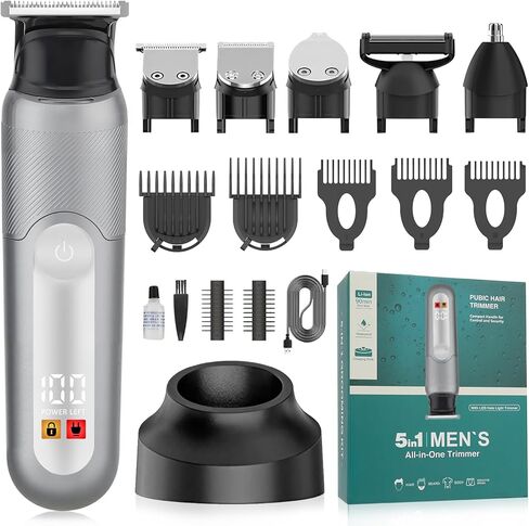 SUNNOW Women's Painless Hair Remover,Body Trimmer for Men，Facial Hair Removal for Women， Electric IPX6 Waterproof Wet / Dry Groin Pubic Ball Nose Ear Facial Shaver Groomer in Saudi Arabia