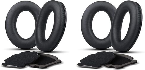 Cushion Ear Pads Replacement Compatible with Bose Headphones, Fit for Bose Aviation Headset A20 Replacement Ear Pads and A10 Headset, Premium Leather Memory Foam Cushions for Aviation Use, 6PCS Black in Kuwait