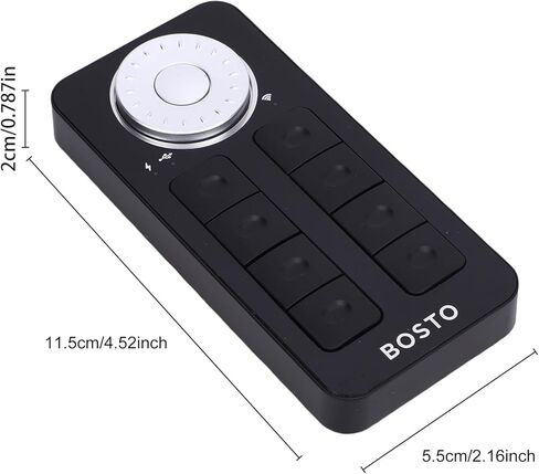 BOSTO Samrtkey for Graphics Tablet 8 Quick Keys and Multifunctional Dial Supports 7 for MacOS PC in Kuwait