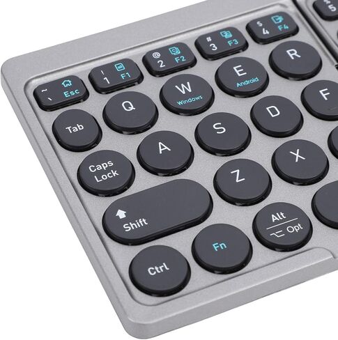 SUNGOOYUE Foldable Bluetooth Keyboard, Ultra Thin Portable Wireless Keyboard with High Sensitivity Touchpad and PU Leather Cover, for Tablet Laptop Smartphone in Kuwait