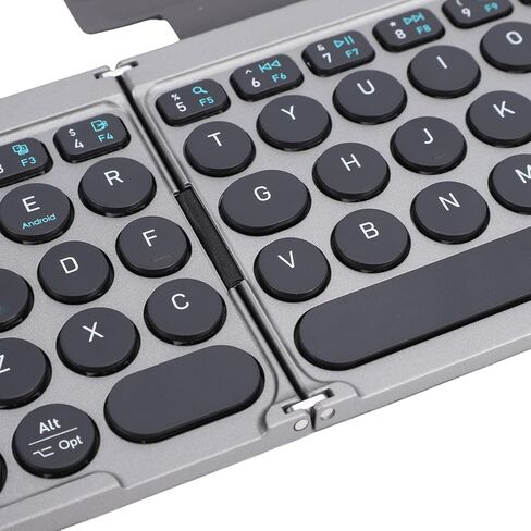 SUNGOOYUE Foldable Bluetooth Keyboard, Ultra Thin Portable Wireless Keyboard with High Sensitivity Touchpad and PU Leather Cover, for Tablet Laptop Smartphone in Kuwait