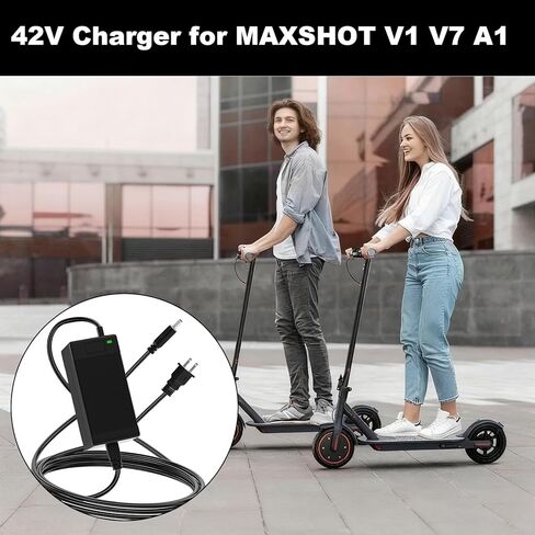 شاحن 42 فولت لبطارية ليثيوم أيون MAXSHOT 36 فولت متوافق مع سلك محول طاقة البطارية MAXSHOT V1 V7 A1 in Kuwait