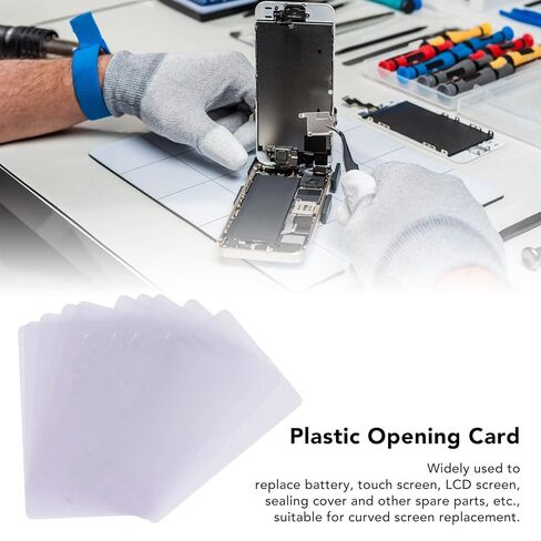 Fafeicy LCD Screen Pry Tool, 100PCS Plastic Opening Cards, 0.1MM Thickness for Smartphone Repair and Curved Screen Replacement in Kuwait