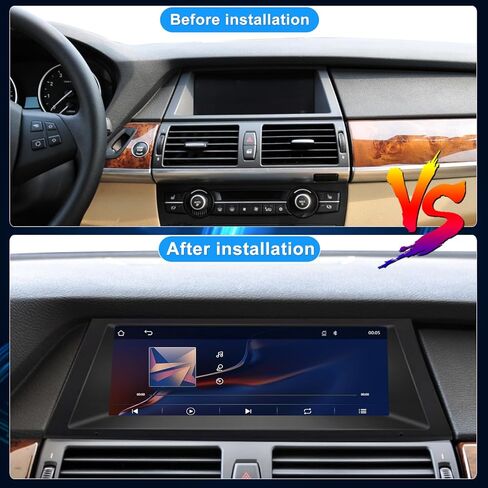 شاشة Linux CarPlay مقاس 8.8 بوصة لنظام BMW E70 2010-2013 Years CIC، مستقبل راديو السيارة متعدد الوسائط اللاسلكي بنظام Android، ملاحة GPS in Kuwait