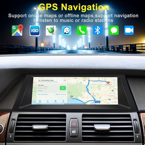 شاشة Linux CarPlay مقاس 8.8 بوصة لنظام BMW E70 2010-2013 Years CIC، مستقبل راديو السيارة متعدد الوسائط اللاسلكي بنظام Android، ملاحة GPS in Kuwait