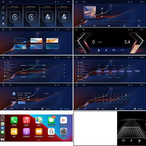 شاشة Linux CarPlay مقاس 8.8 بوصة لنظام BMW E70 2010-2013 Years CIC، مستقبل راديو السيارة متعدد الوسائط اللاسلكي بنظام Android، ملاحة GPS in Kuwait