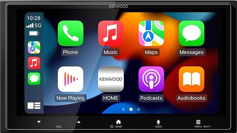 جهاز استقبال الوسائط المتعددة الرقمي KENWOOD DMX8710S، شاشة لمس سعوية 6.92 بوصة، Apple CarPlay اللاسلكي وAndroid Auto، بلوتوث 5.3، جاهز SiriusXM، صوت عالي الدقة، مدخلات كاميرا مزدوجة (متجددة) in Kuwait