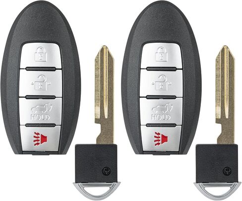 استبدال Vurkcy Key Fob لـ 2017-2020 Nissan Rogue Car التحكم عن بعد للدخول بدون مفتاح، KR5S180144106، 5 أزرار، قطعتان in Kuwait