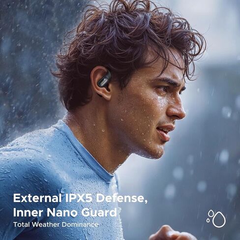 UGREEN FitBuds Wireless Headphone Open Ear Earbuds Bluetooth Earphone, 4 Mic Clear Call, Noise Canceling, Spatial Audio, Dual Connection, 28H Playtime, IPX5 Waterproof, Hook-on for Running Sports in Kuwait